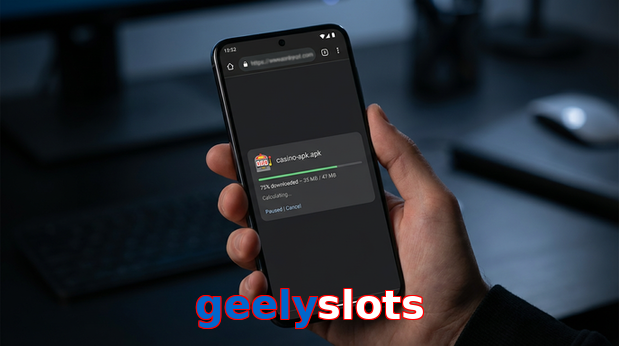 Main screen of Geelyslots apk page for PK players