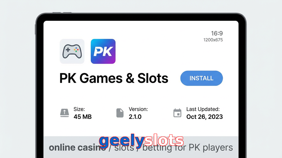 Game list for Geelyslots gameapk section
