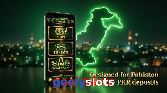 Main screen of Geelyslots pk page for PK players